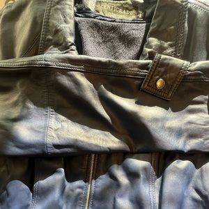 Centigrade Leather Coat Royal Blue